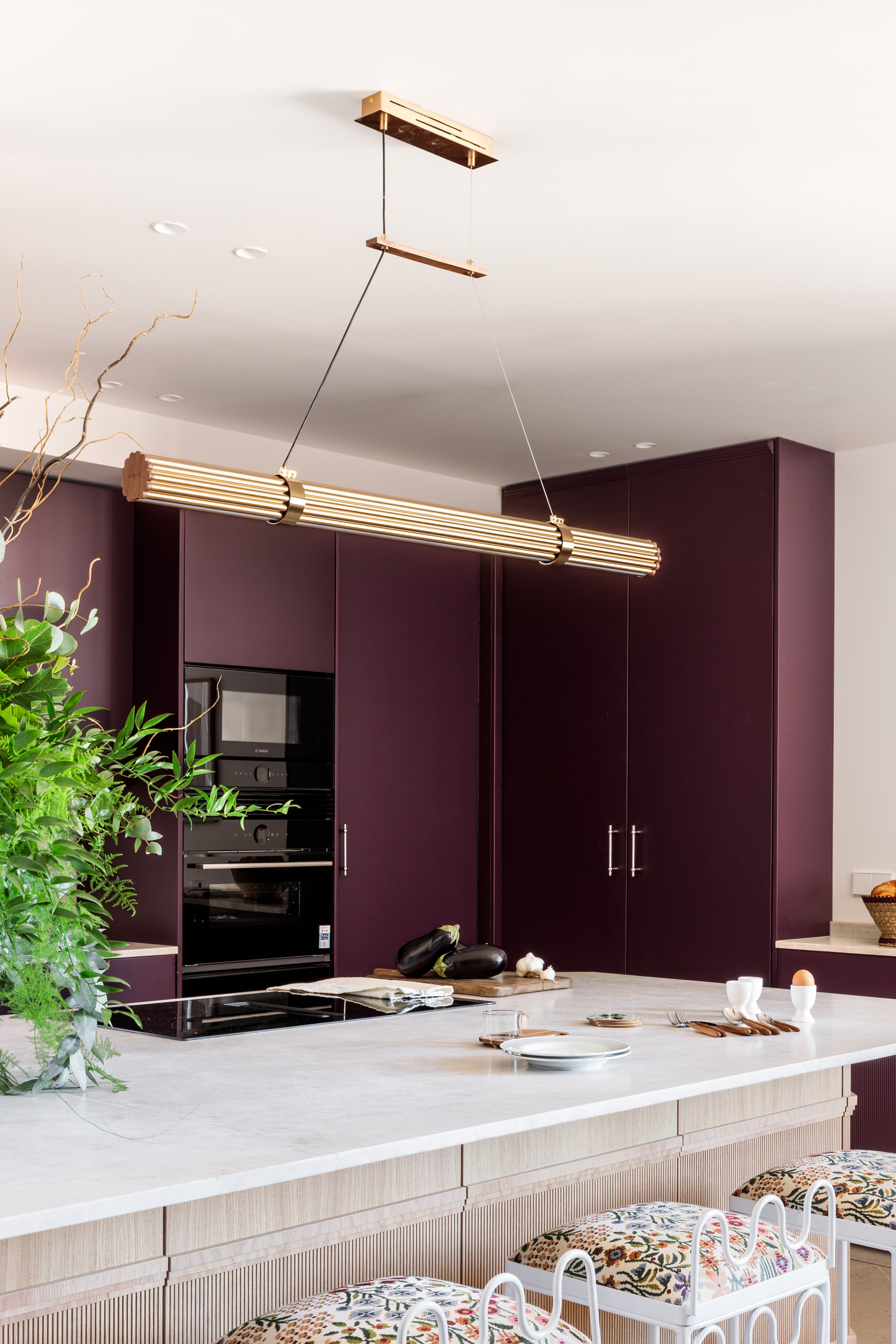 Lámpara Línea Dorada