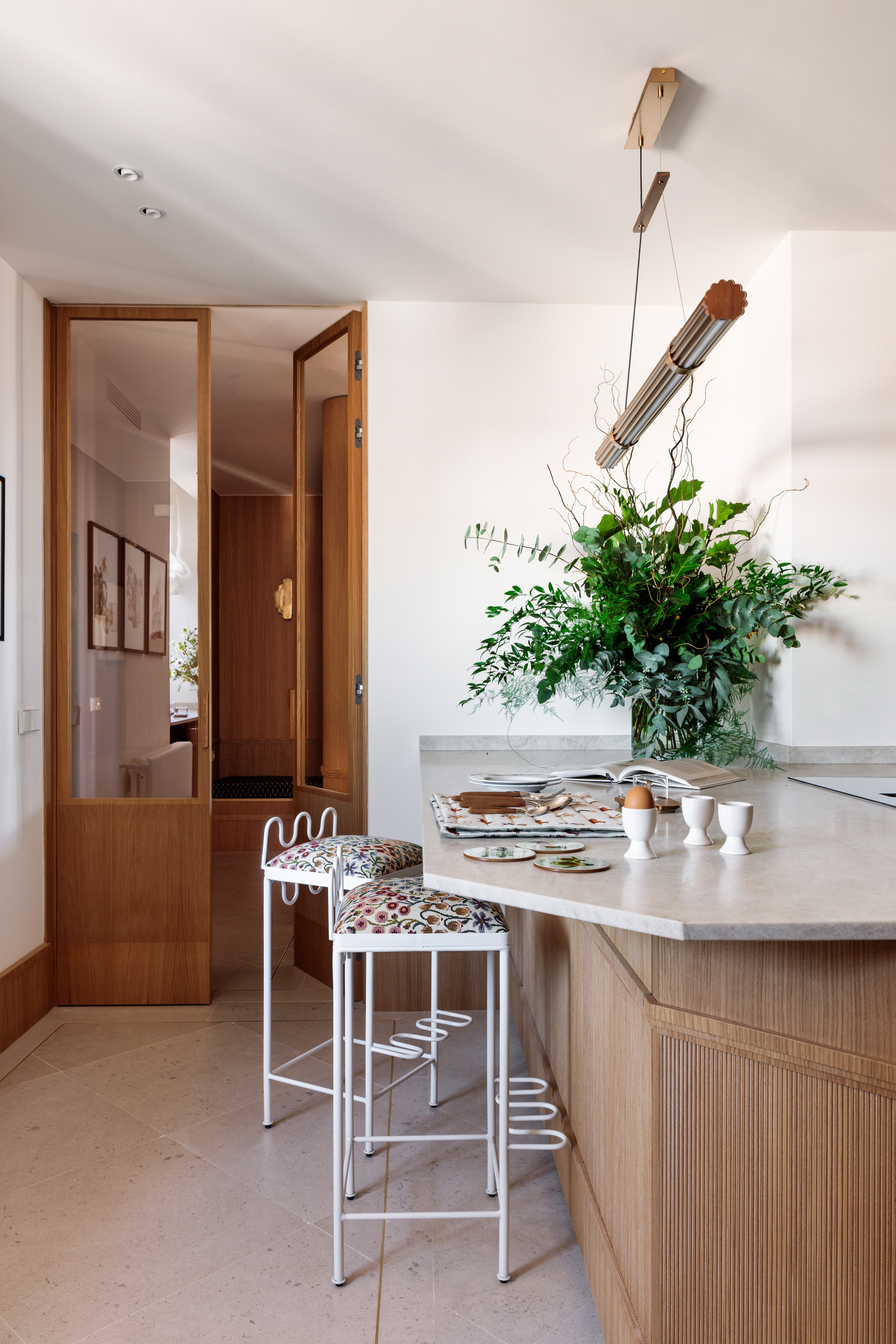 Lámpara Línea Dorada